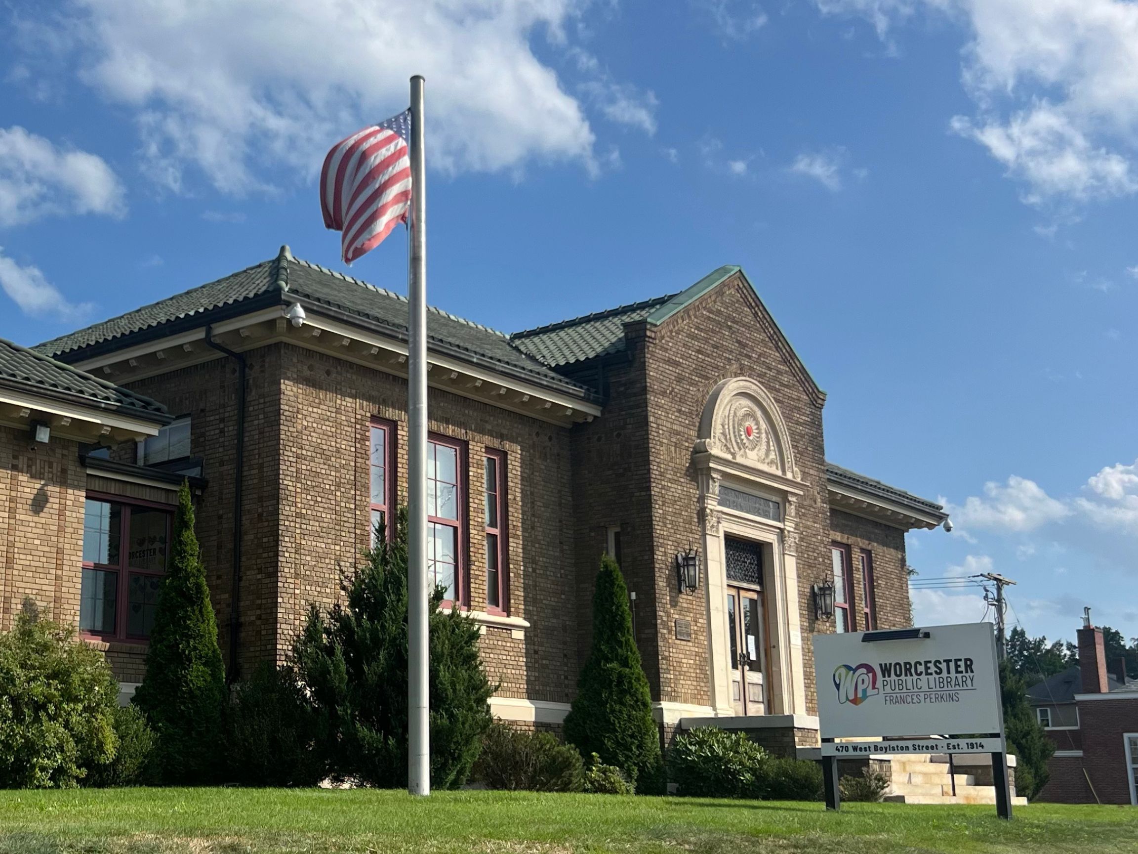 Picture of Frances Perkins Branch building.
